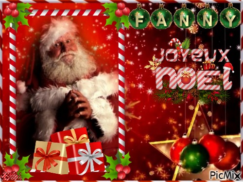 Joyeux Noël Fanny - gratis png