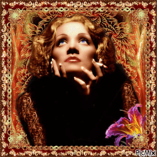 Marlene Dietrich... die Göttliche - Free animated GIF