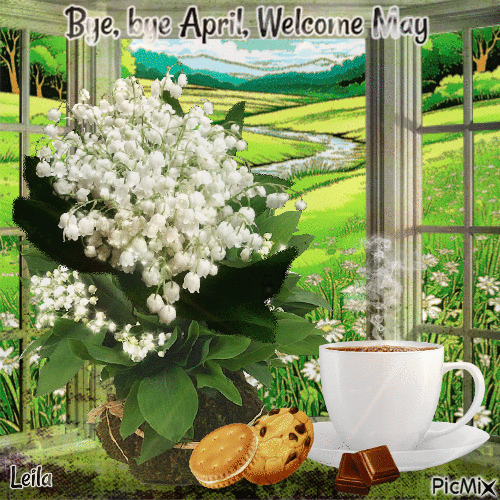 Bye April, welcome May - Bezmaksas animēts GIF