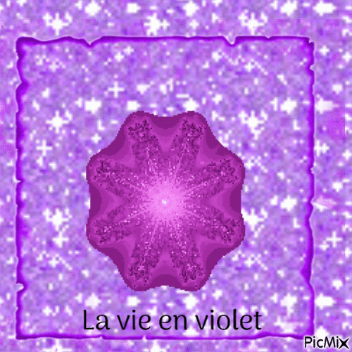 La vie en violet - GIF animado gratis