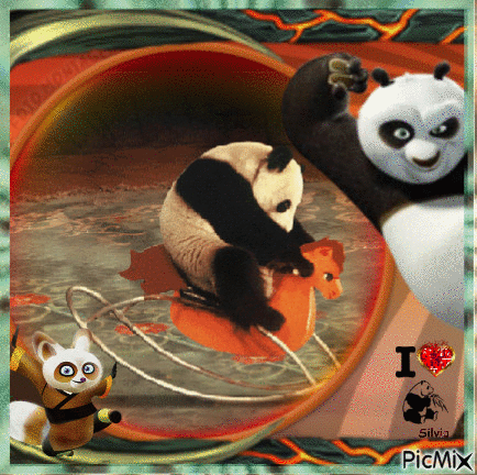 Panda - Bezmaksas animēts GIF