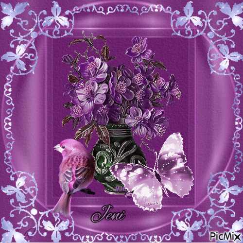 Flower in the vase - GIF animé gratuit