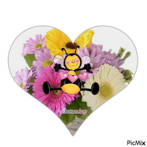 flowers-heart- - png gratuito