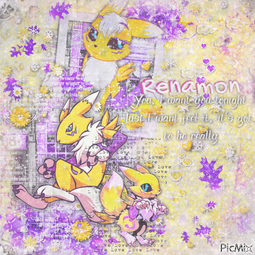Renamon - Бесплатный анимированный гифка