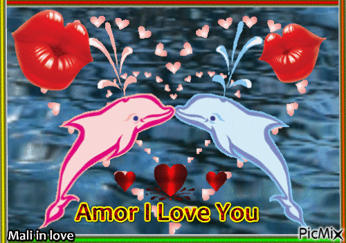 Amor I Love You - GIF animate gratis