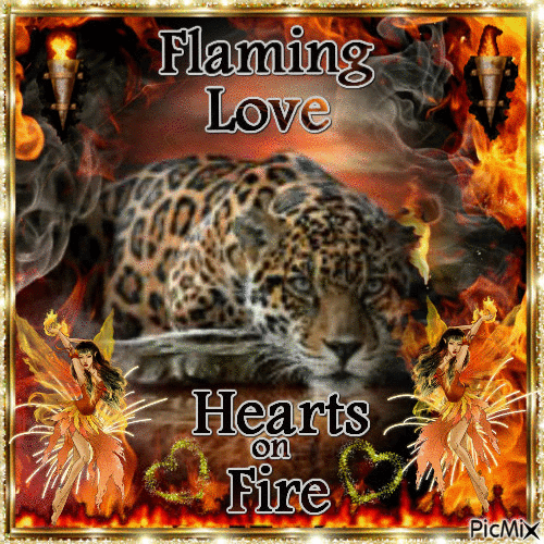 Flaming Love - GIF เคลื่อนไหวฟรี