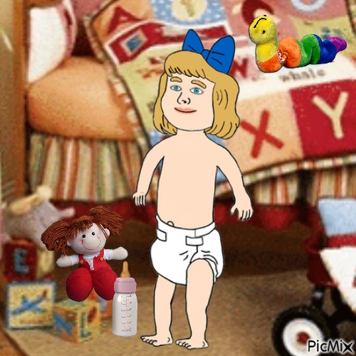Baby with bottle, Dolly and Inch - PNG gratuit