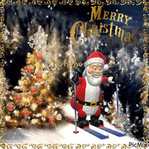Ho, ho, ho, Merry Christmas - Nemokamas animacinis gif