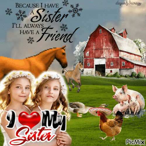 country Sisters - Free animated GIF