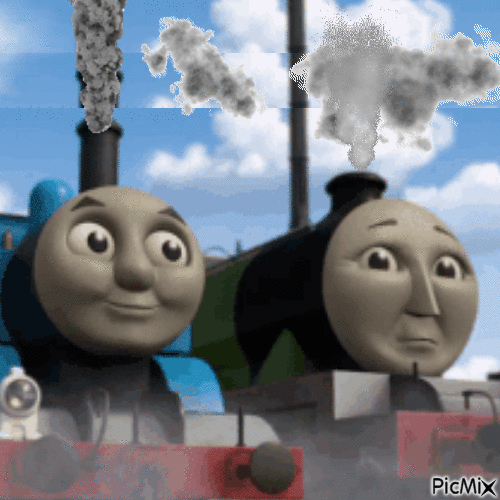 James – Thomas, a tankmotor - GIF animate gratis