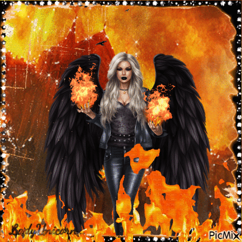 Angel of fiere - Бесплатни анимирани ГИФ