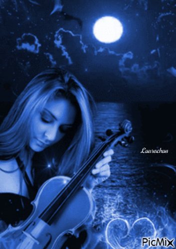 Musica di una notte stellata - Laurachan - Бесплатный анимированный гифка