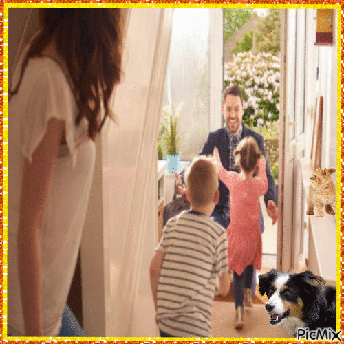 Back at home - Free animated GIF