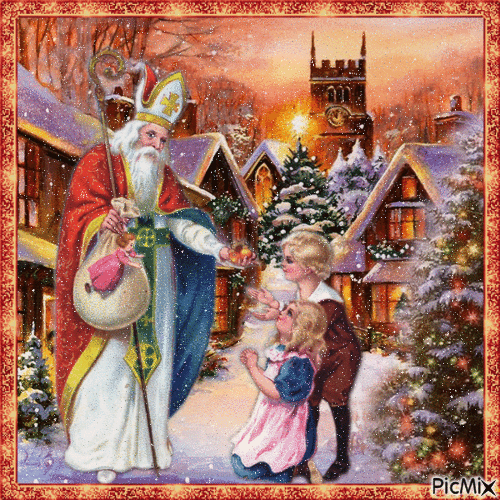 Der heilige Nikolaus - Безплатен анимиран GIF