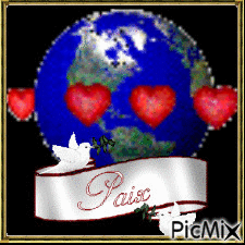 paix- amour - 無料のアニメーション GIF