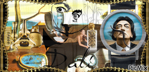 Tribute to Salvador Dali - Free animated GIF