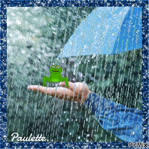 il pleut - Ingyenes animált GIF