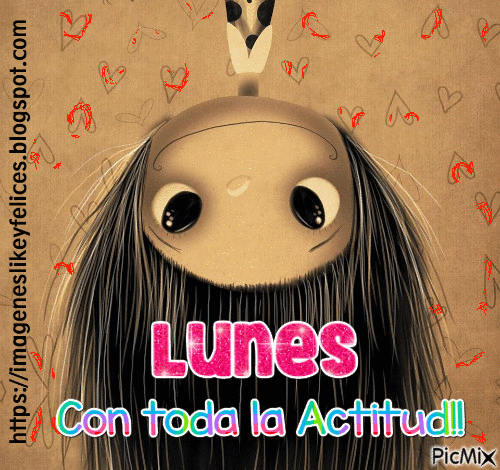 Lunes con Actitud!! - Animovaný GIF zadarmo