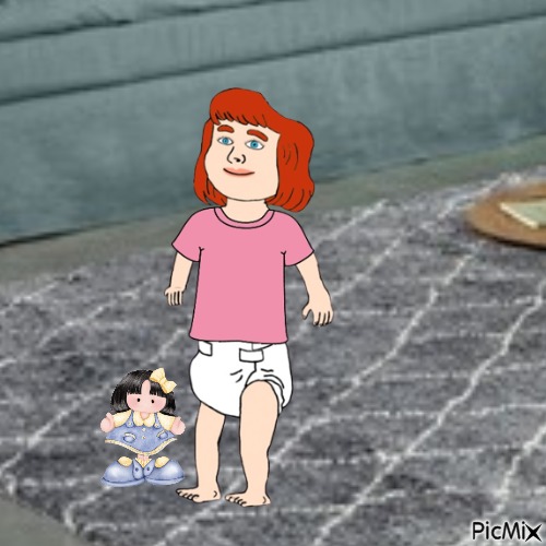 Baby with dolly - ilmainen png