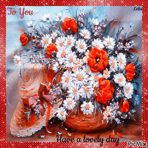 To you... Have a lovely day - GIF animado grátis