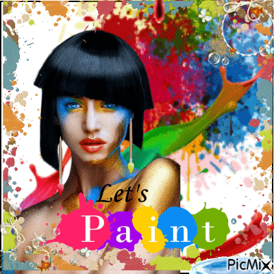 let's paint - Δωρεάν κινούμενο GIF