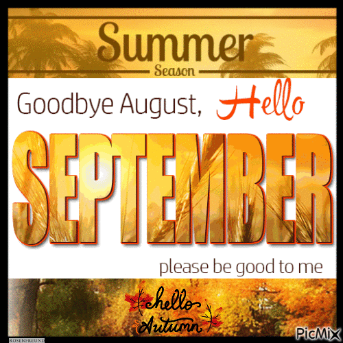 Hello September - Gratis animerad GIF