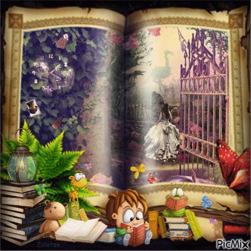 📚 Livre de contes de fées 📚 - Gratis geanimeerde GIF