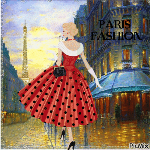 PARIS FASHION - Ilmainen animoitu GIF