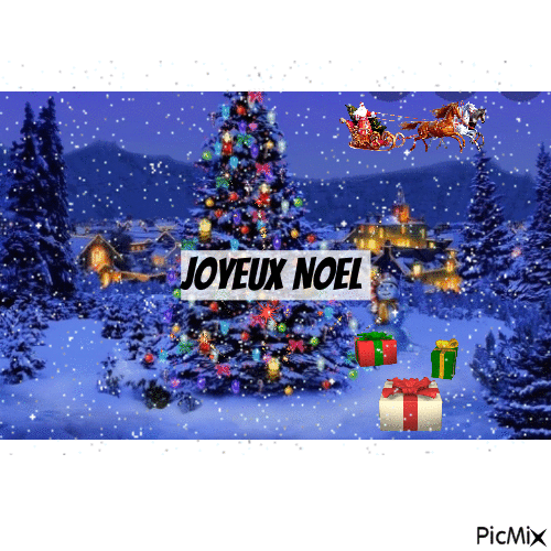 Joyeux Noel 2020 - Darmowy animowany GIF