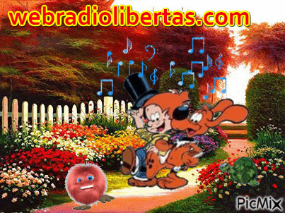 Web Rádio Libertas - GIF animado grátis