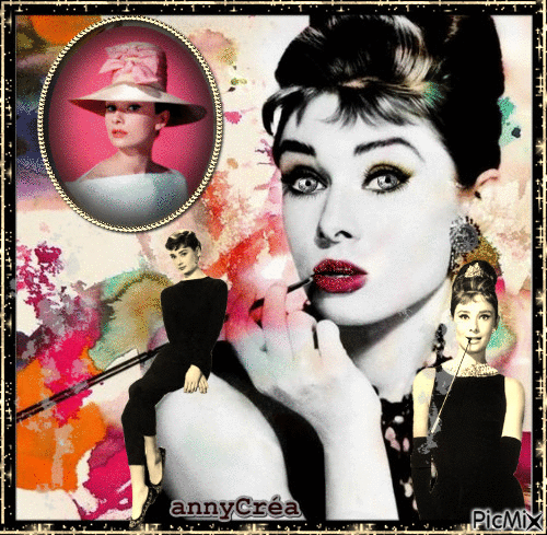 Audrey Hepburn II - Free animated GIF