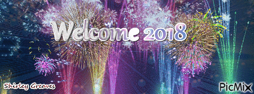 Welcome 2018 - Gratis geanimeerde GIF