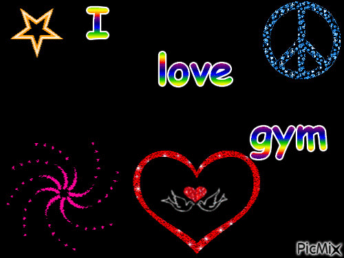 i love gym - GIF เคลื่อนไหวฟรี