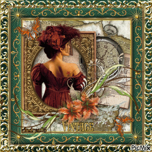 Portrait of a woman / Vintage... - Free animated GIF