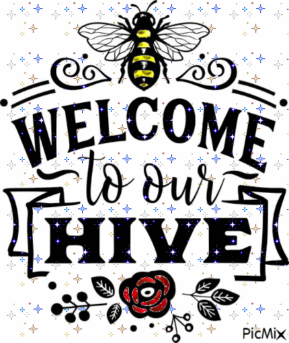 welcome to the hive - GIF animado grátis