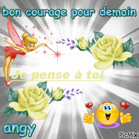 bon courage - Darmowy animowany GIF
