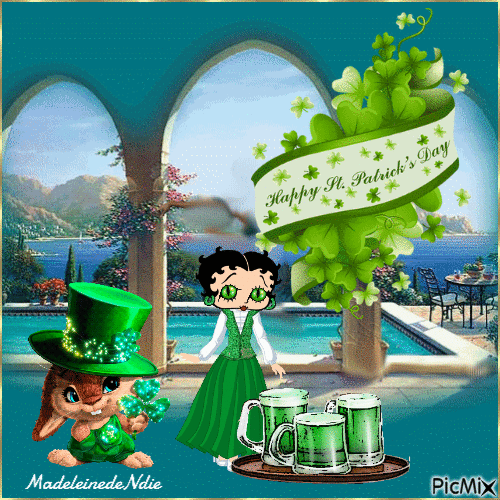 Fête de la St-Patrick - Ingyenes animált GIF