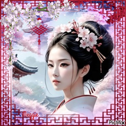 beautiful Asian woman - zdarma png