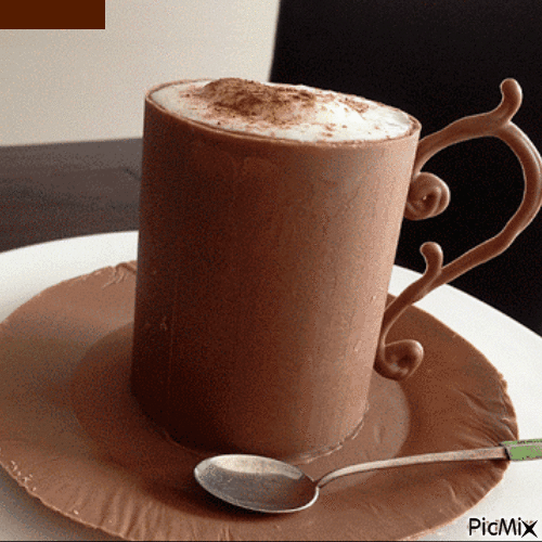 Chocolate y nata - GIF animasi gratis