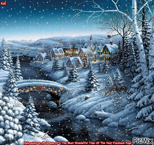 Χριστούγεννα_Christmas_It's The Most Wonderful Time Of The Year Facebook Page - Darmowy animowany GIF