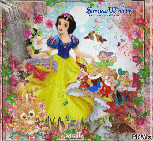 SNOW WHITE AND THE 7 DWARFS - Free animated GIF
