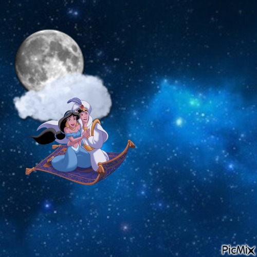 Aladdin and Jasmine - Free PNG
