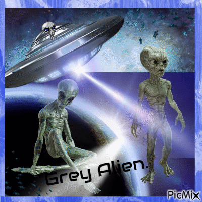 grey alien - Δωρεάν κινούμενο GIF