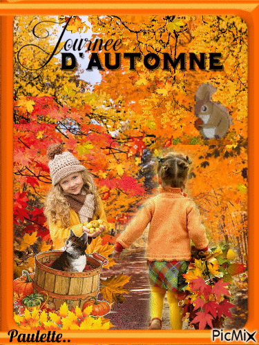 premieres feuilles d'automne - Бесплатный анимированный гифка