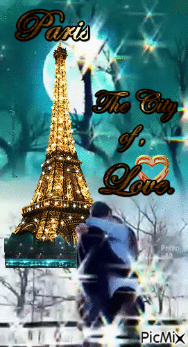 Paris the city of love - Bezmaksas animēts GIF