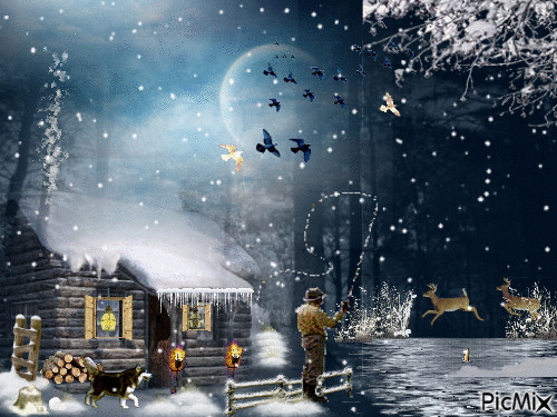 Un soir d'hiver - 無料のアニメーション GIF