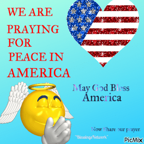 May God Bless America - GIF animasi gratis