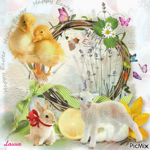 Happy Easter - Laurachan - Besplatni animirani GIF