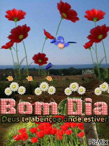 BOM DIA COM FLORES. - Free animated GIF - PicMix