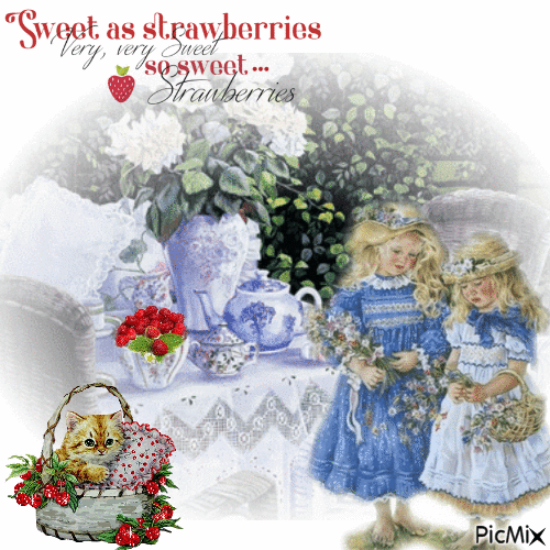 Sweet As Strawberries - Bezmaksas animēts GIF
